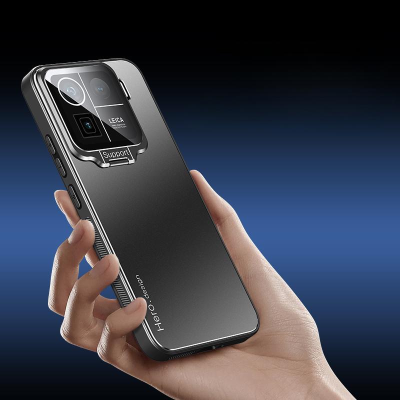 Для Xiaomi 15 Pro 14T чехол металлический объектив камеры невидимый держатель чехол для Mi15 14 T 13T Pro 14Pro 14 Civi ультра ударопрочный матовый чехол с подставкой