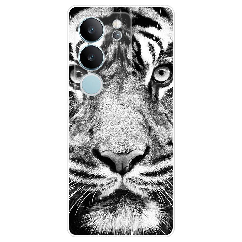 Для Vivo V29 Корпус Окрашенная задняя крышка из ТПУ Vivo V29 Мягкий силиконовый чехол