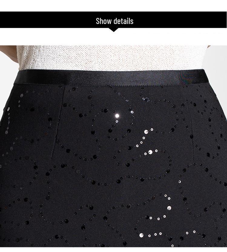 Шикарная юбка-карандаш с пайетками: Весна/Лето 2026 Высокая талия Облегающий крой