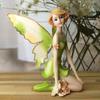 Girl DIY Garden Home Ornament Crafts Fly Fairy Car Decor Angel Figurines Miniatures Flower Fairy