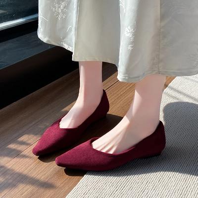 Горячая распродажа женской обуви на плоской подошве, модные повседневные туфли на плоской подошве, женские сексуальные туфли с острым носком, однотонные туфли на плоской подошве, низкие каблуки Mujer