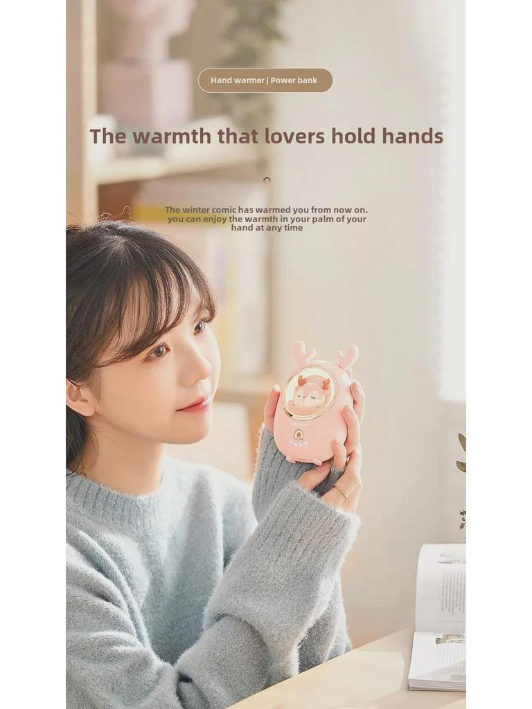 Cartoon Mini Hand Warmer & Power Bank: USB, Portable, Explosion-Proof