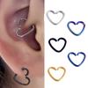 New Product Heart -shaped Earrings Ear Bone Bone Nail Peach Heart Model Love Small Ear Nails
