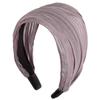 MEIDAI Comfortable Turban Headband for Wide Hair Comfortable Solid Slimming Conceals Gray Meidai Headband for 1 Adults, Scarf, Hairband, Accessory,