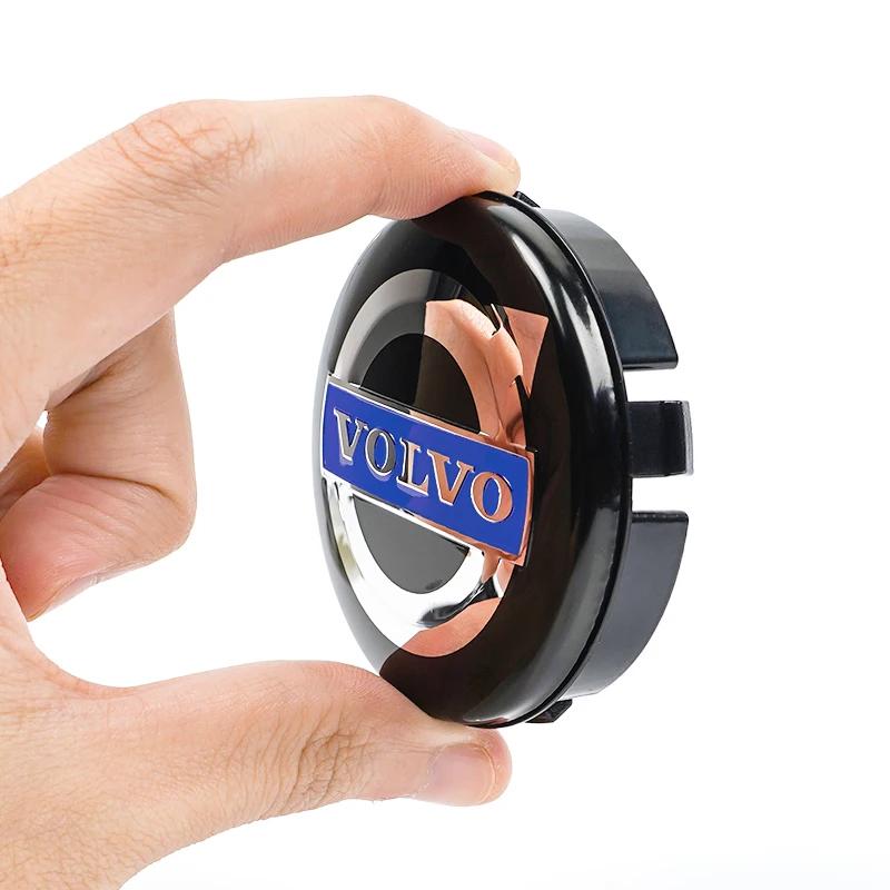 4 шт. 64 мм Колпачок ступицы колеса Volvo Значок Наклейка Автоаксессуары Для Volvo S40 S60 S80L XC60 XC90 V40 V60 V50 V90