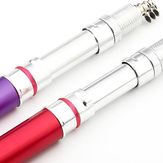 1M удочка-ручка с катушкой для спиннинга, прочная мини-карманная телескопическая короткая удочка из алюминиевого сплава для подледной рыбалки на реке, озере, водохранилище