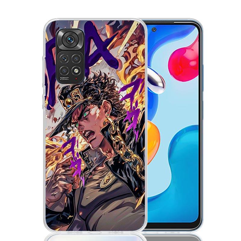 Чехол для телефона JoJo's Bizarre Adventure Kujo Jotaro для Xiaomi Redmi Note 15 14 13 12S 12 Pro Plus 11S 11E 11 11T 10S 10 Арт Мягкий Pa