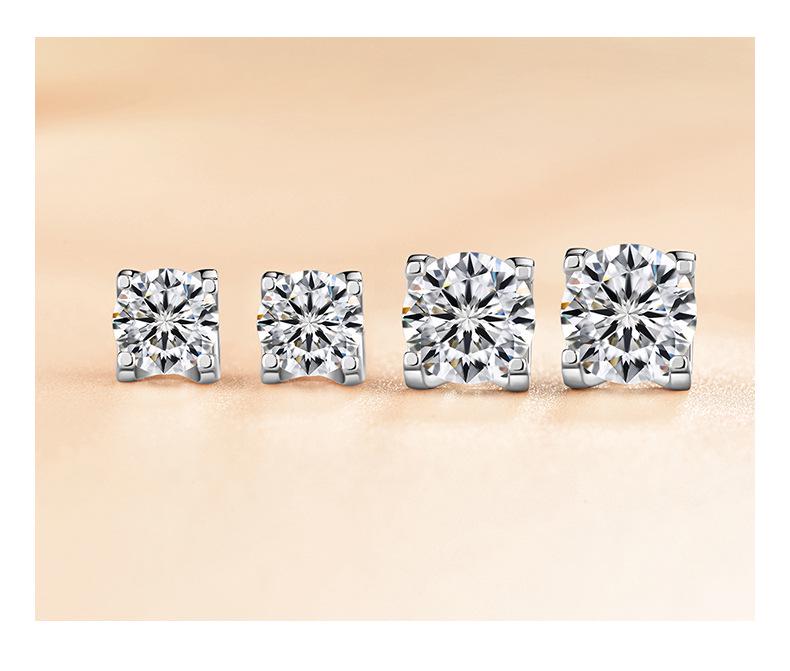 Серьги из серебра 925 пробы Banyan Tree с муассанитом в виде головы быка - Классические женские модные украшения для ушей