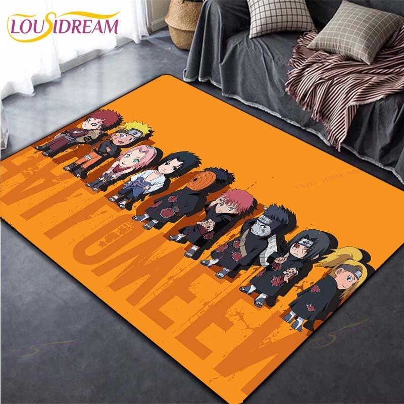 Коврик в стиле аниме, ковер, ковры Наруто для гостиной, мягкий напольный коврик, коврики для спальни, дверной коврик, нескользящие коврики, коврик для ванной