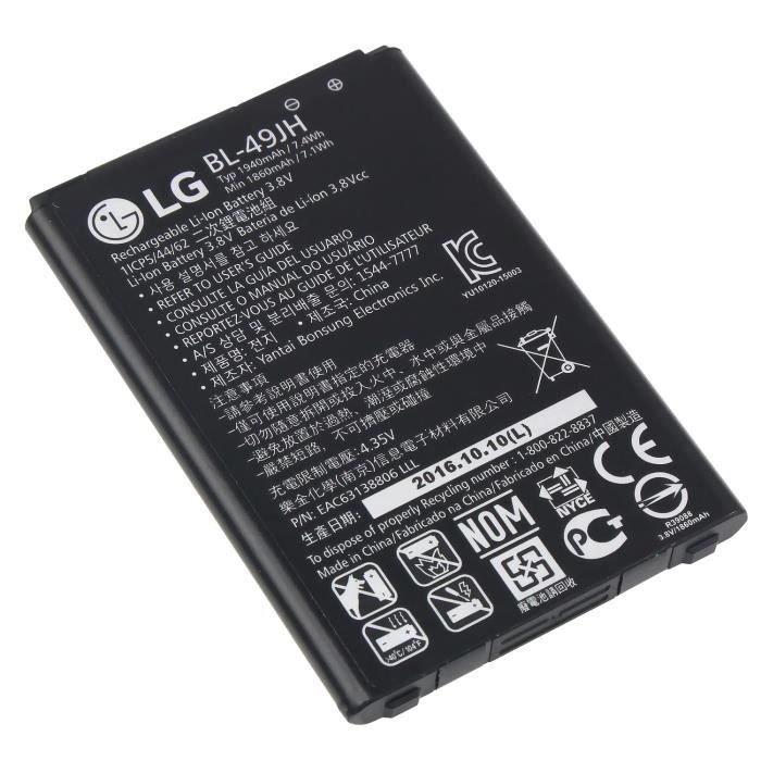Batterie - LG - K3/K4 BL-49JH - 1940 mAh - 3.8 V - Lithium-Ion