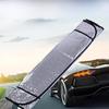 Silver Coated Sunshade Set for Sedans - Front Windshield Cover & Sun Visor - Heat Insulation Curtain Cloth