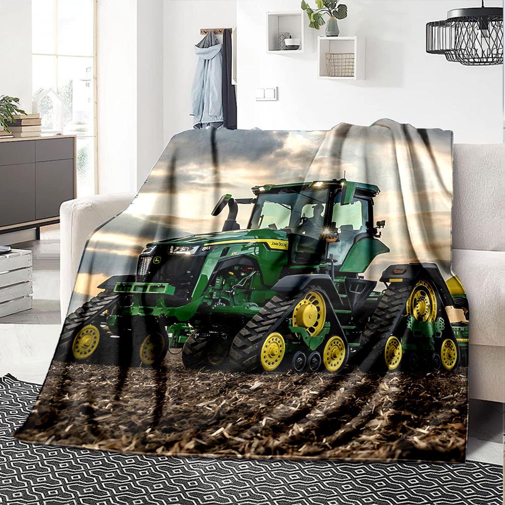 Modern Equipment Flannel Blanket Super Soft Warm Cozy Blanket for Sofa Bed Office Travel All‑Season Home Decor Gift