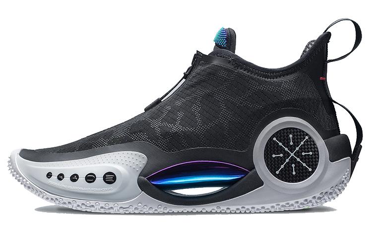 Мужские кроссовки Li-Ning Way of Wade 9 First Born Zaire Черный/Серый/Синий/Фиолетовый