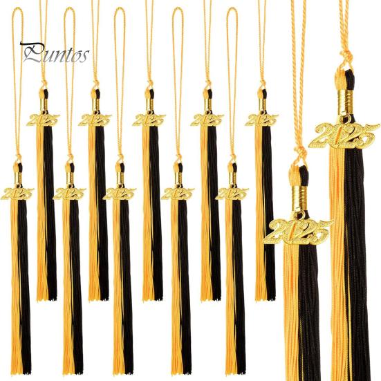 Кисточка для выпускного с подвеской 2025 года, в наличии разные цвета, стиль цветных блоков, длина 40 см, кисточка для рожка на выпускной для школьного сезона