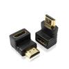HDMI-адаптер 90° для настенного крепления телевизора, штекер-гнездо