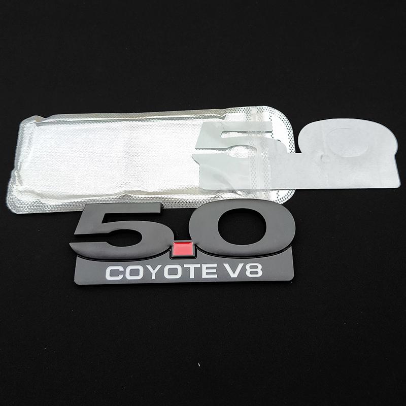 3D Металлическая Наклейка Логотип на Автомобиль 5.0 COYOTE V8 Решетка Радиатора Передний Значок Задний Значок на Багажник Наклейки Для Ford Mustang GT Falcon Torino Fairlane