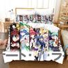 Date A Live Girls Bedding Set,Duvet Cover Comforter Bed Set Quilt Cover Pillowcase,King Queen Twin Size Boys Girls Adultse