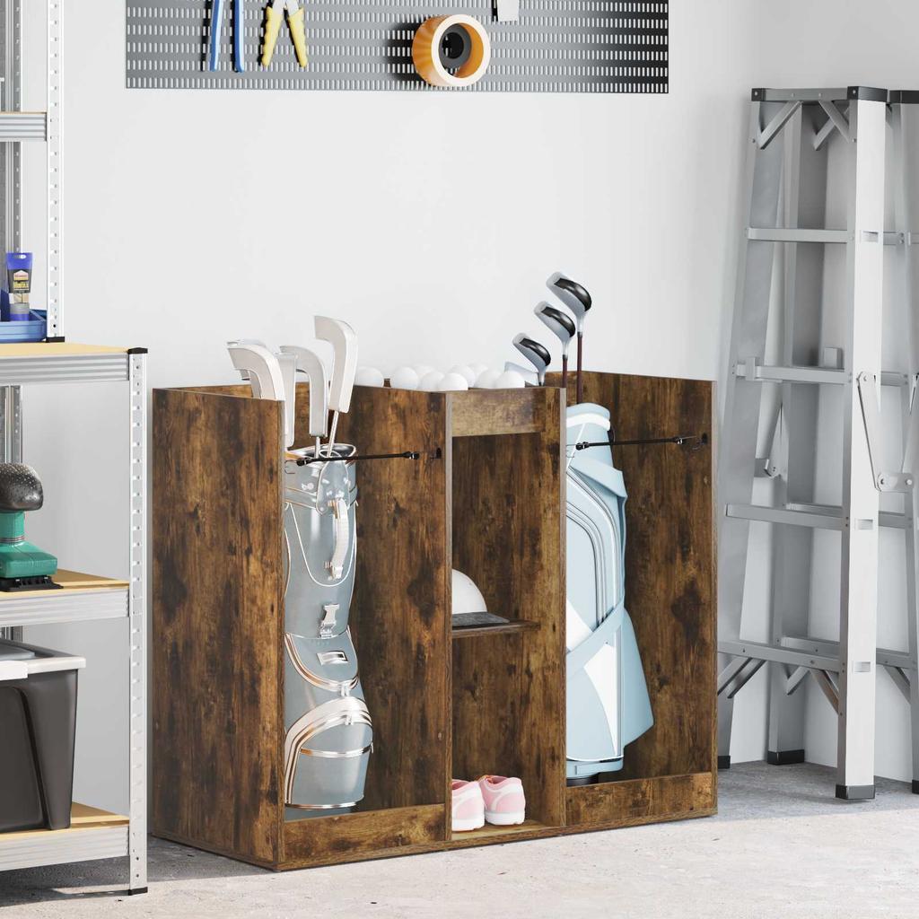 Golf Cabinet Solid Smoked Oak 102 x 45 x 85.5 cm