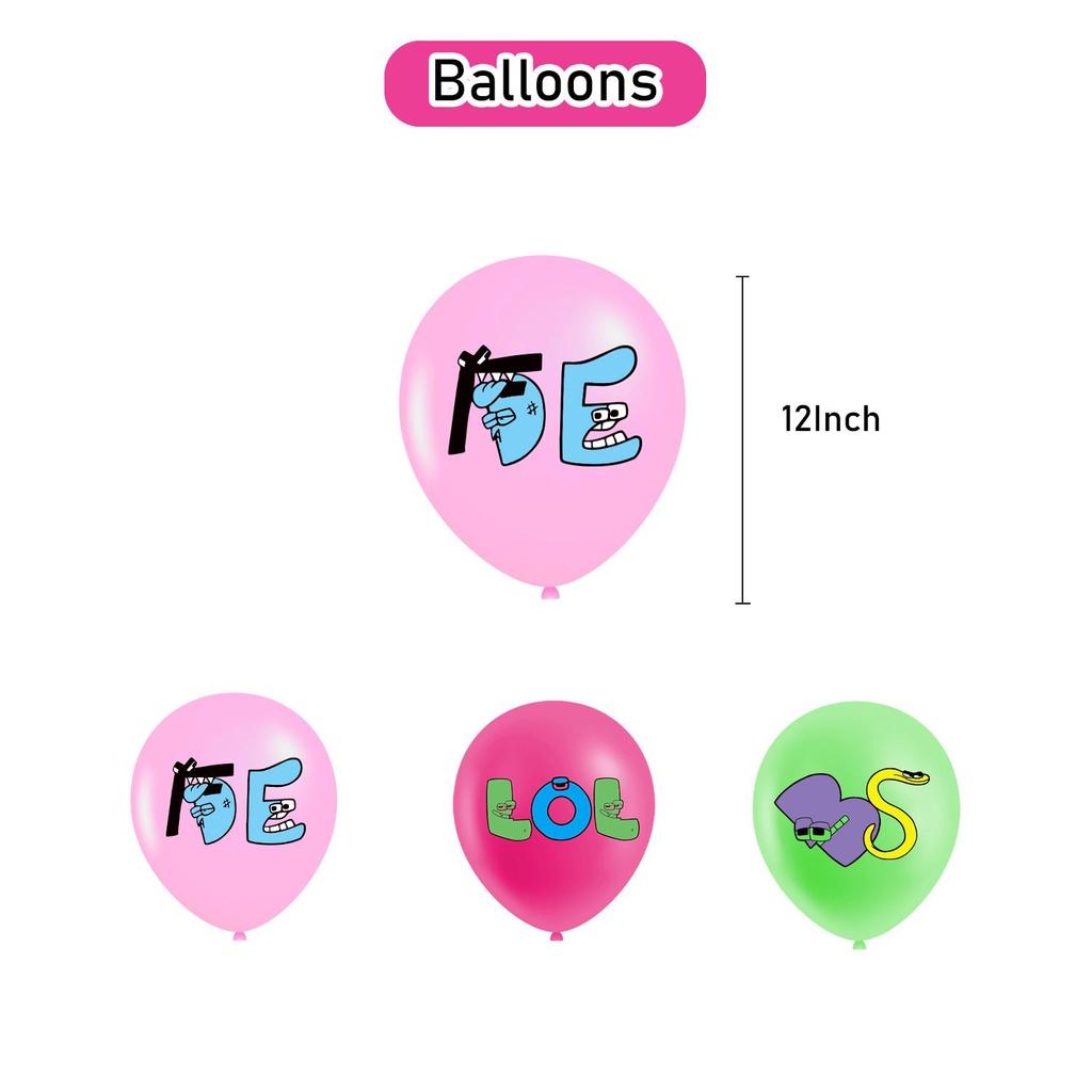 Волшебный набор флажков на ленте с тематикой Alphabet Lore для украшения дня рождения