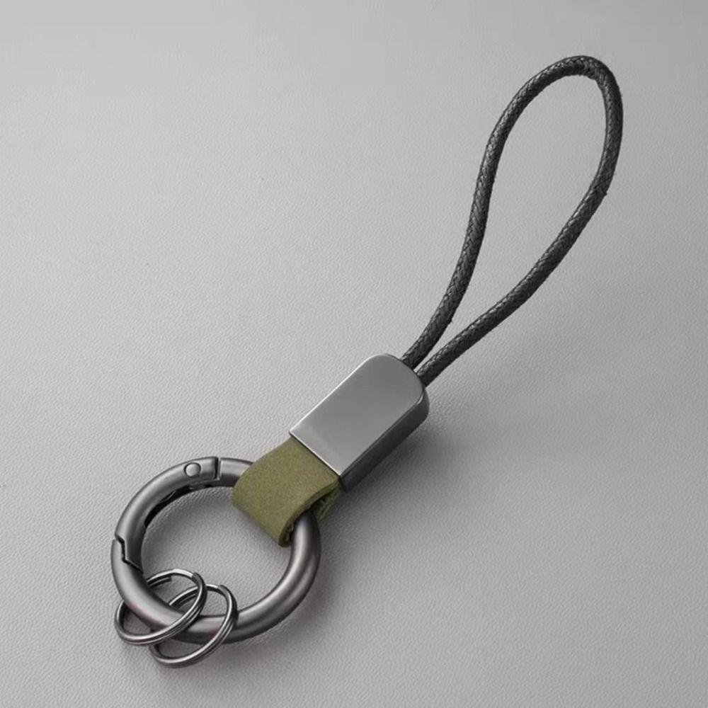 Multifunctional Leather Waist Hanging Key Chain Zinc Zinc Alloy Car Trinket Keyring Men Birthday
