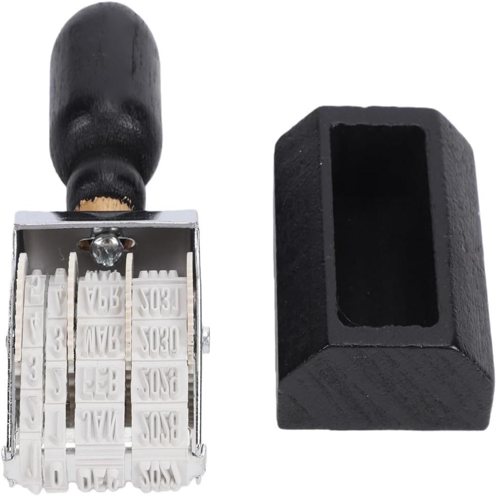 Wooden Handle Retro Date Stamper Rubber Wooden Handle Stamp Rubber Date Stamp For Office Use