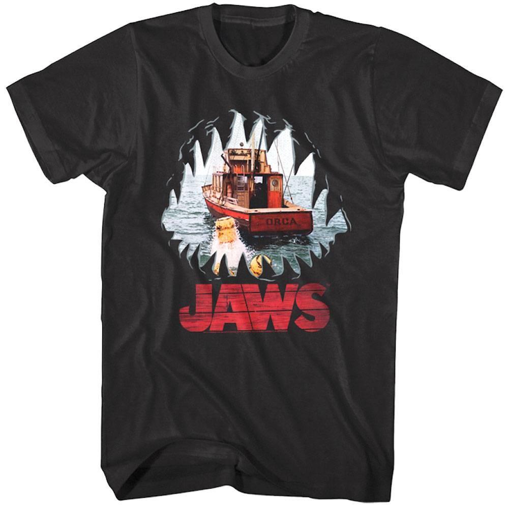 Jaws Shark Mouth POV Men T Shirt