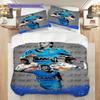 Dynamic Sports Action Team Spirit Bedding (1 * duvet cover + 2 * pillowcase, without core) 2D Flat Christmas birthday gift Duvet cover and pillowcase