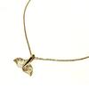 [Juraise] Гавайские украшения Позолоченная чистым золотом 24 карата K24 Кулон-ожерелье Plumeria Scroll Подарок на день рождения