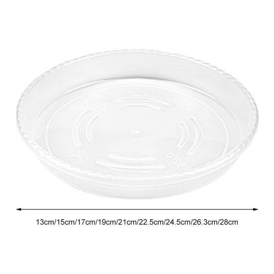 10шт пластиковые цветочные горшки поддоны прозрачные круглые формы креативный декор тарелок