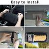 Alavisxf Xx Car CD Holder, DVD Vehicle Visor Storage Organizer, Large Capacity CD Visor Case With 12 Sleeves, 1 Mesh Pocket, 1 Pen Holder, 1 Back