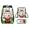 Мультяшный Рождественский Рюкзак Сумка через Плечо Пенал Набор из Трех Предметов