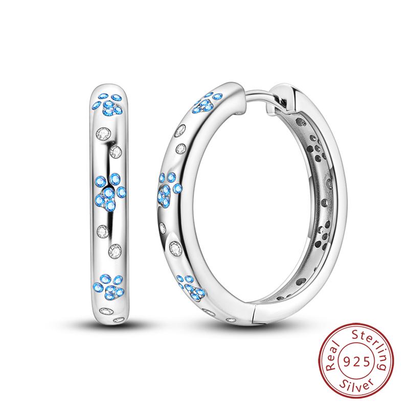 Серьги-тюльпаны из стерлингового серебра 925 пробы для женщин, двойные серьги-кольца в виде бабочки из кубического циркония, изящные помолвочные украшения