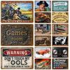 Metal Sign Poster Plates Bar Retro Wall Art Tin Sign Interior Outdoor Aesthetic Room Vintage Home Decor Items Decoration Luxury