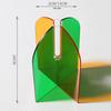 Art Geometric Acrylic Vase Rainbow Color Dried Flowers Container Flower Vase  Desktop Ornament