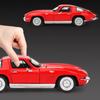 1:32 Corvette C2 Sting Ray Alloy Sports Car Model Diecasts Metal Classic Racing Car Vehicles Model Sound and Light Kids Toy Gift
