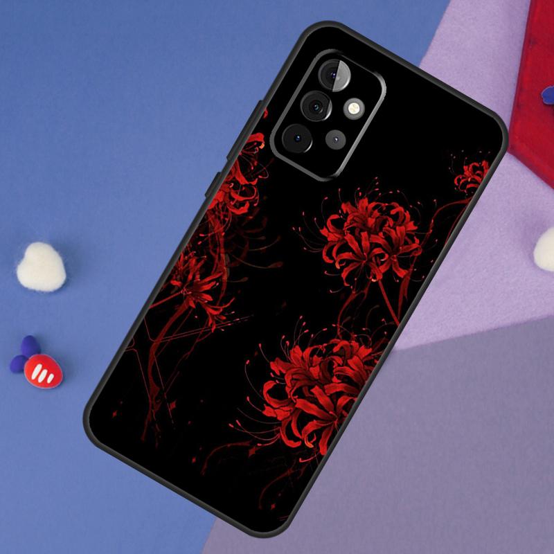 Lycoris Radiata Flower Case For Samsung Galaxy A13 A16 A26 A36 A56 A06 A55 A35 A15 A54 A34 A14 A53 A12 A22 A32 A52