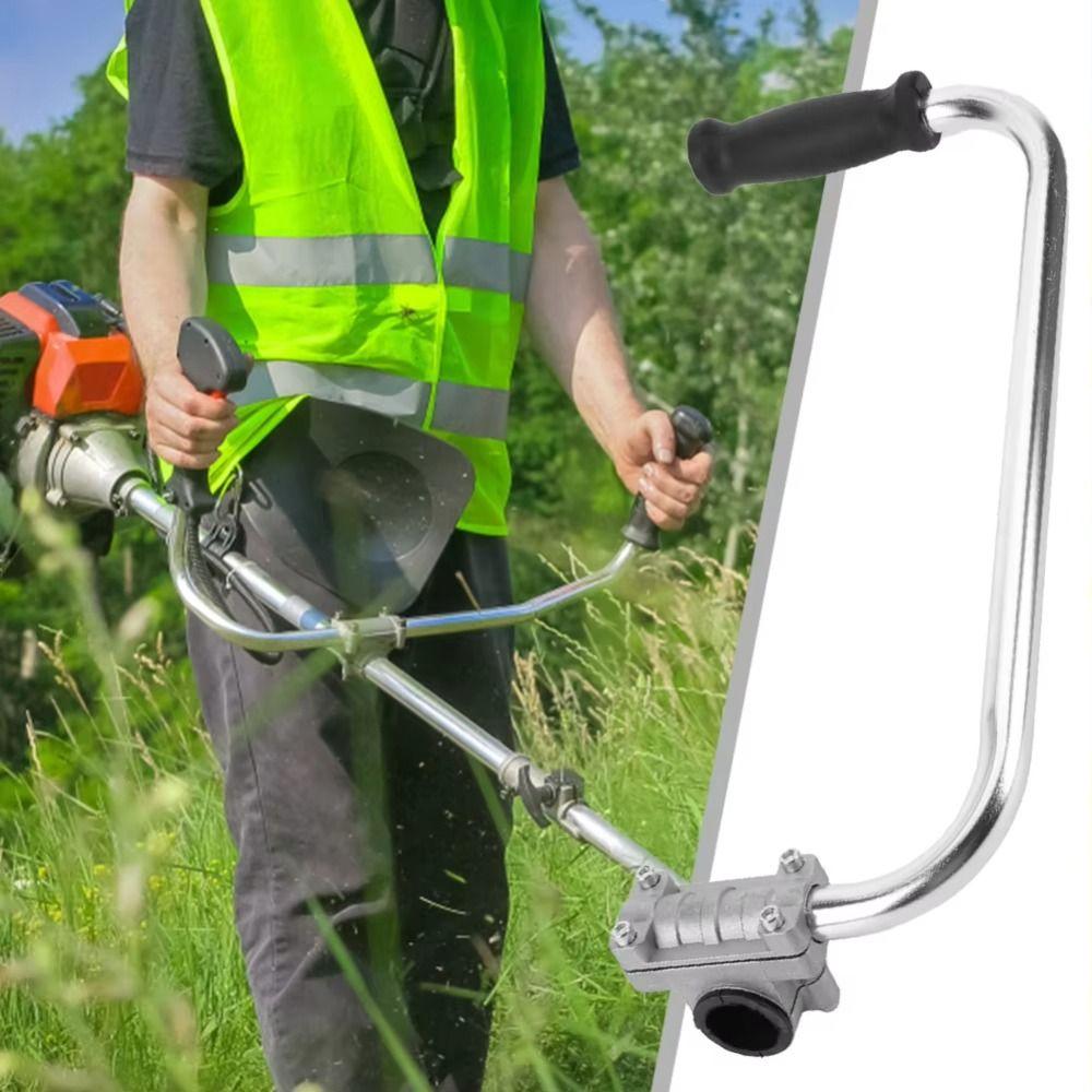 Heavy-Duty Trimmer Grip Stainless Steel Weeding Machine Grip Lawn Mower Handle Grip Lawn Care