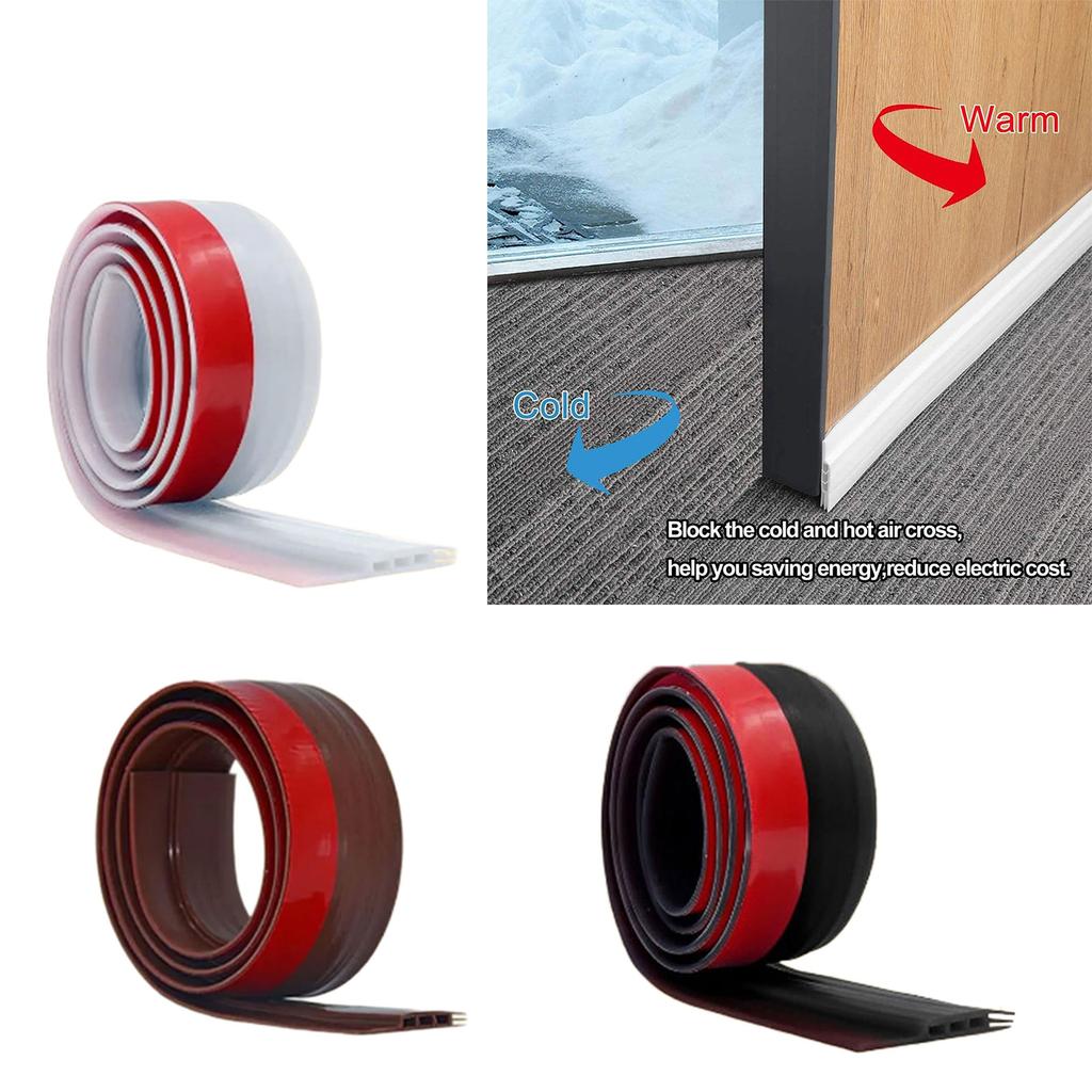 Модернизирует уплотнительную ленту для дверного зазора, чтобы блокировать шум и сквозняки. Легкая установка. Уплотнитель для двери для дома и офиса.