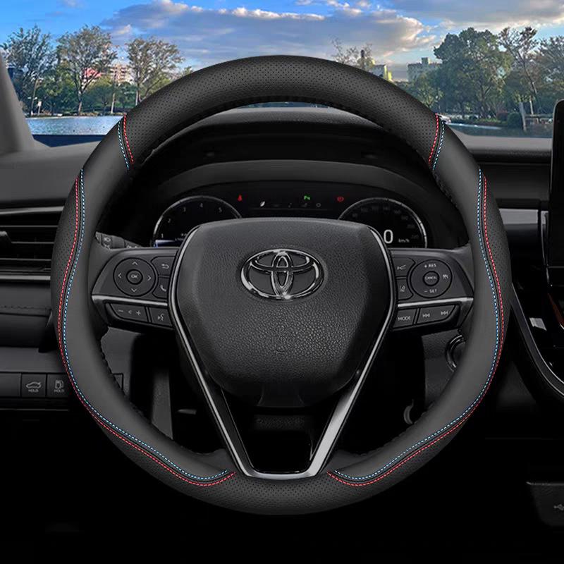 Чехол рулевого колеса Toyota Highlander из кожи Наппа: Дышащий, Нескользящий, Ультратонкий для моделей 2009-2026 гг.