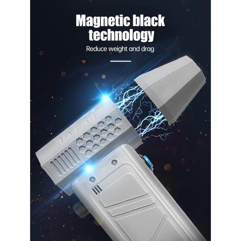 140000RPM Mini Turbo Jet Fan Brushless Motor Handheld Duct Fan 52M/S Portable Turbo Fan Type-C Charging with Power Display Compu