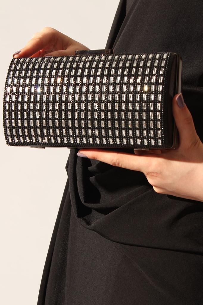 Women's Stylish and Useful Evening Dress Bag Glass Black Evening Bag