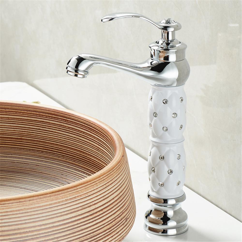 Tuqiu смеситель для ванной комнаты латунный золотой белый смеситель для раковины холодной и горячей воды кран для раковины настенный черный розово-золотой кран