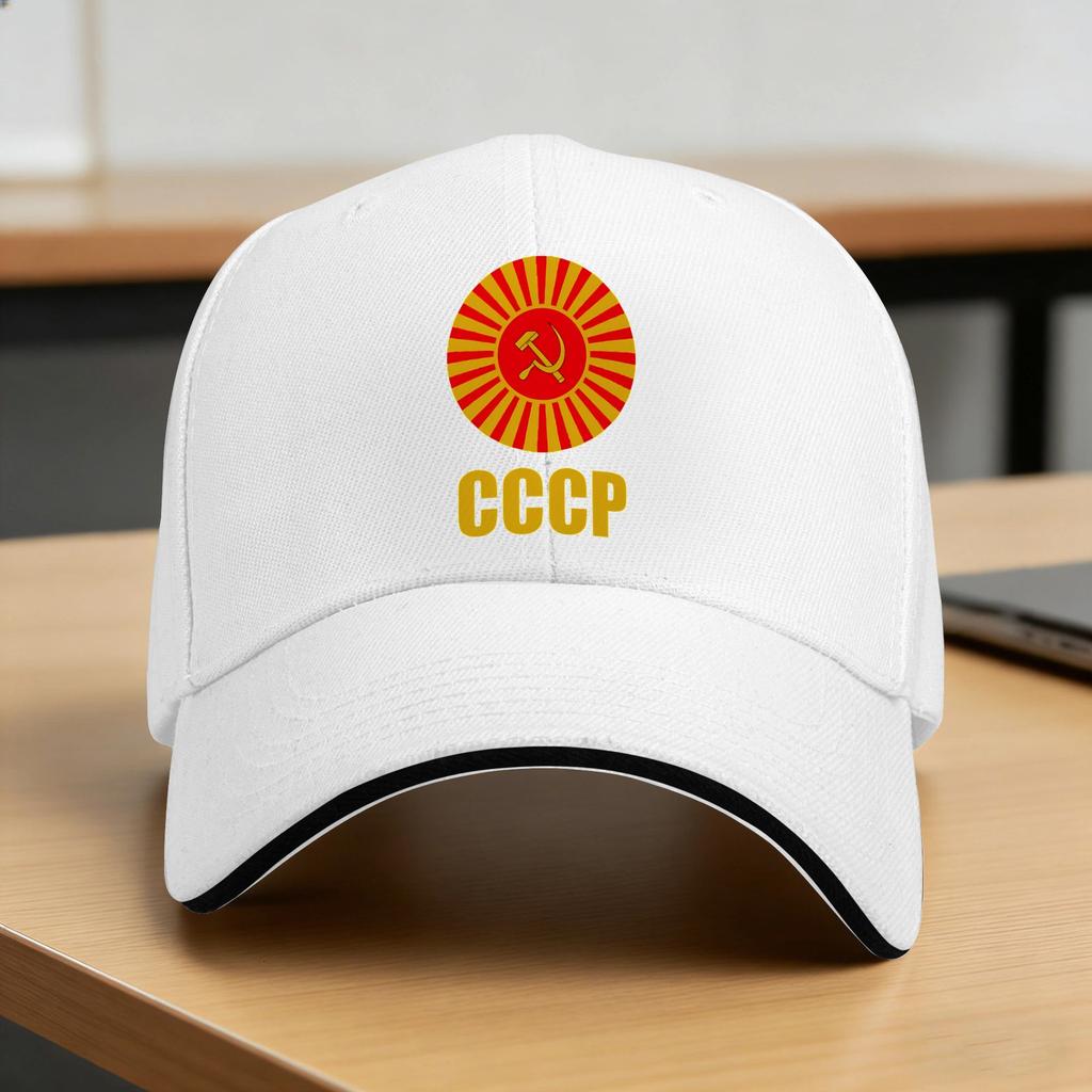 Винтажная Советская Символика Серп и Молот СССР Россия Бейсболка Пара Женская Тракер Летняя Защита от Солнца Бейсболки