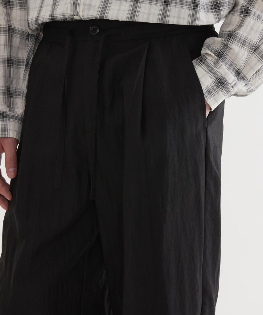 COVERNAT Semi-Wide Fluid Easy Pants Black