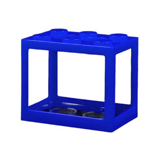 Мини аквариум для петушка, штабелируемый строительный блок, крошечный аквариум, аквариум, прозрачный