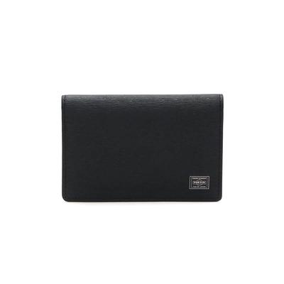 CURRENT Card Case Визитница Кожаная Тисненая (Черный/BLK)