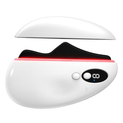 Электрический массажер Гуа Ша FUIAD с вибрацией, теплом, красным светодиодом для лица и всего тела, для домашнего использования, для дня, на день рождения, японская инструкция, пластина, + +