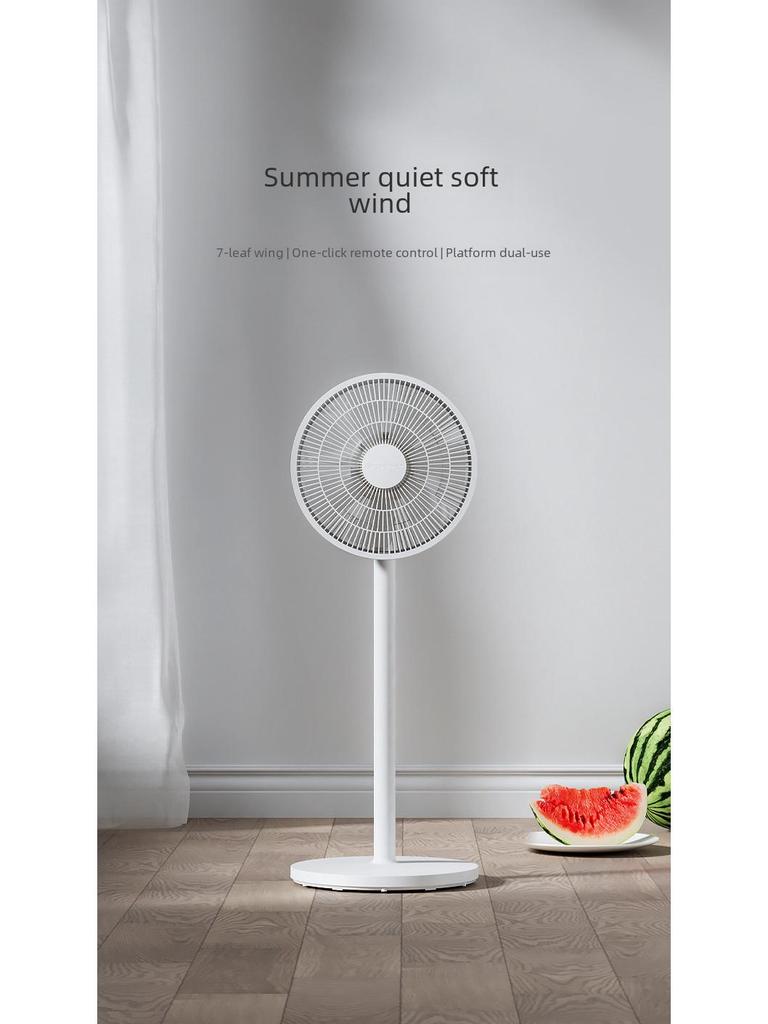 3-Speed Household Electric Fan for Table/Floor Use with Remote Control, Timer, 8m Air Supply, Quiet Operation, and Energy Efficient PP Oscillation.