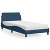 VidaXL Bed with Blue Mattress 100x200 Cm Fabric 3208350