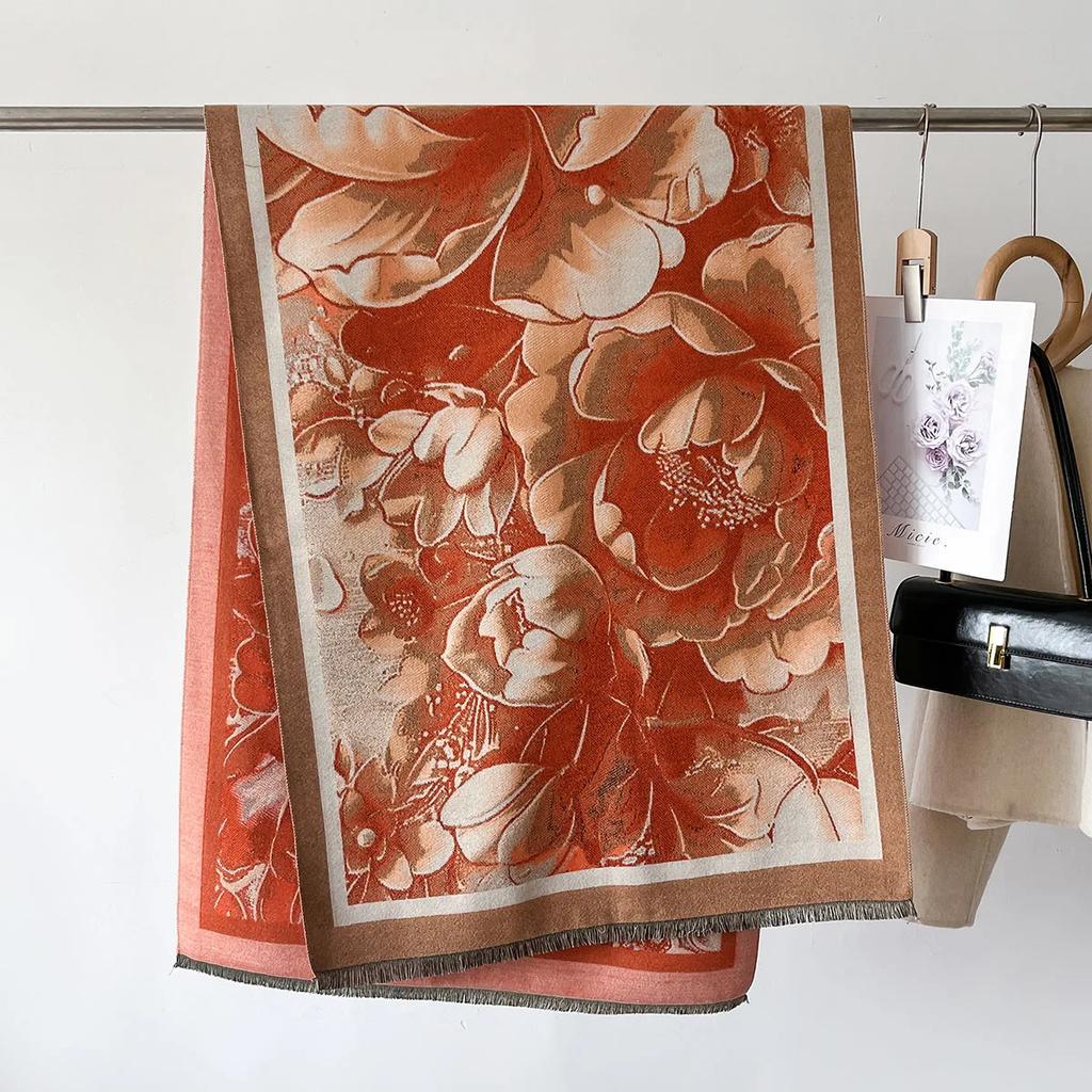 Зимний шарф Кашемир Пашмина Шали и палантины Одеяла Шарфы Женщины Сохраняют тепло Bufanda Mujer Пончо Палантин